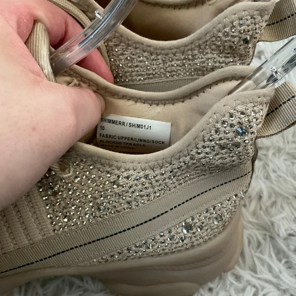 Madden Girl Shimmerr Sneakers‎ - Tan - Size 10